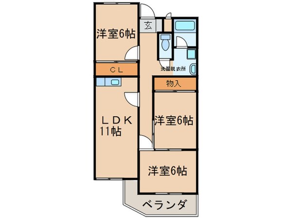 シャトーロイヤル南山の物件間取画像